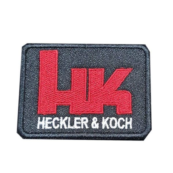 HECKLER&KOCH ATEŞLİ LOGO PATCH- SİYAH-KIRMIZI