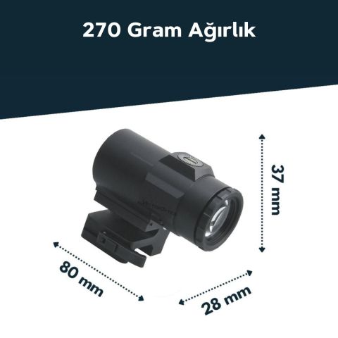 Vector Optics Maverick-IV 3x22 Magnifier Mini YAKINLAŞTIRICI