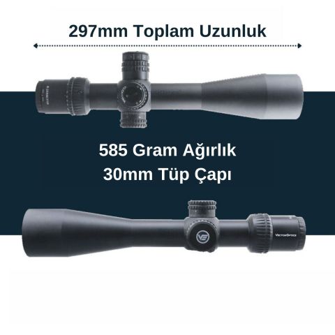 Vector Optics Veyron 6-24x44IR FFP Tüfek Dürbünü