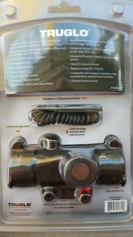 TRUGLO TRITON 3RENK 30mm Siyah 5MOA REDDOT nişangah