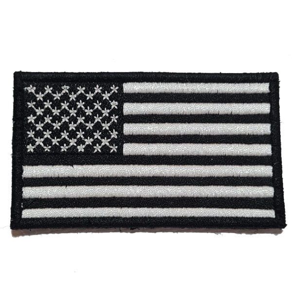 AMERIKAN BAYRAK PATCH - SİYAH-BEYAZ