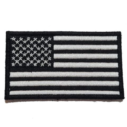 AMERIKAN BAYRAK PATCH - SİYAH-BEYAZ