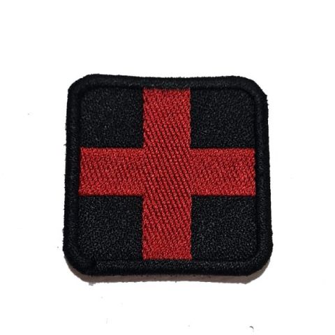 MEDIC İLK YARDIM PATCH - SİYAH - KIRMIZI