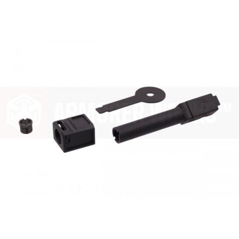 AW, WE Glock Kompensatör + Dış Namlu Kiti (COMPACT / MODEL 1 / SİYAH)
