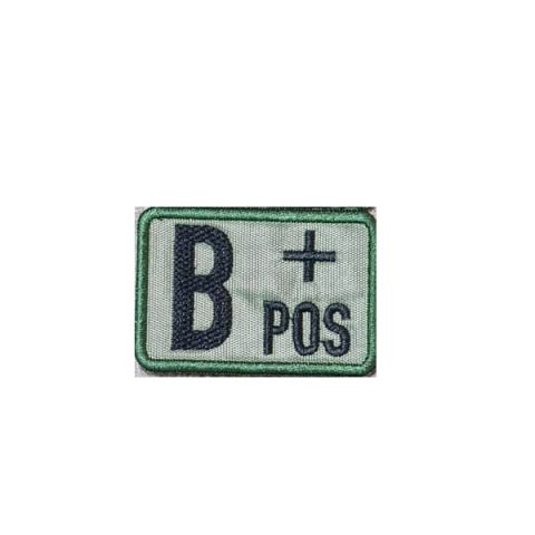B POZITIF KAN GRUBU PATCH - YEŞİL-SİYAH