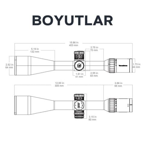 Vector Optics Continental X8 6-48×56ED SFP MIL Tactical Tüfek Dürbünü SCOL-TM52