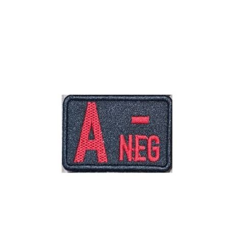 A NEGATIF KAN GRUBU PATCH - SİYAH-KIRMIZI PATCH