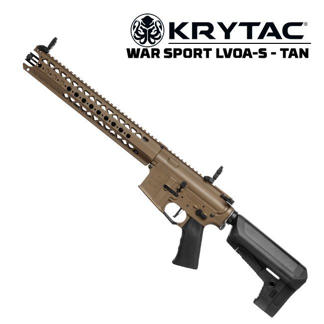KRYTAC WAR SPORT LVOA-S AEG AIRSOFT TÜFEK - ÇÖL RENGİ