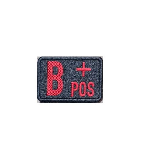 B POZITIF KAN GRUBU PATCH - SİYAH-KIRMIZI PATCH