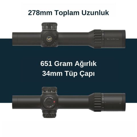 Vector Optics Continental x10 1-10x28ED FFP 34mm LPVO Scope SCFF-62