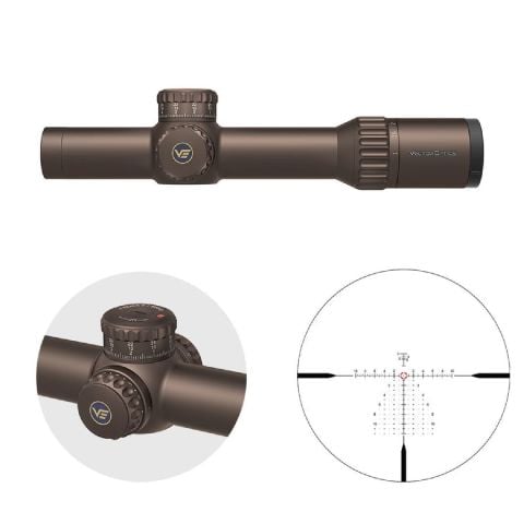 Vector Optics Continental x10 1-10x28ED FFP 34mm Cayote LPVO Scope SCFF-68