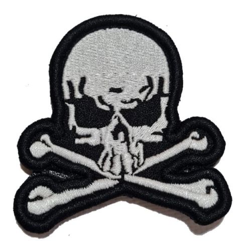 KORSAN SKULL N' BONES PATCH - SİYAH - BEYAZ