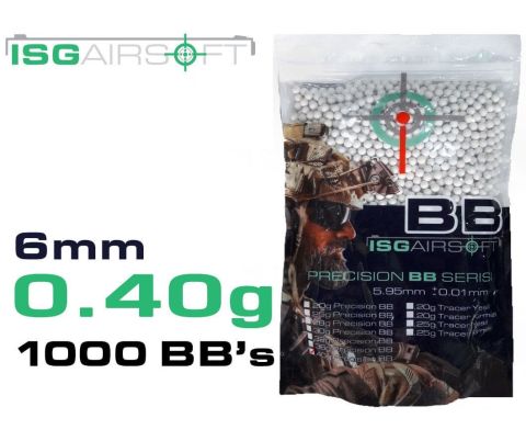 ISGairsoft 0.40g Airsoft BB 1000adet Paket