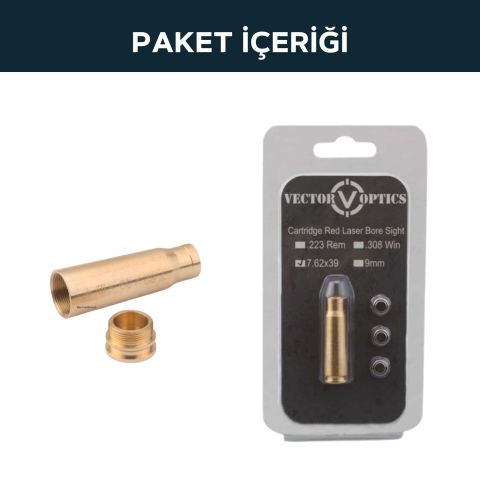 VECTOR OPTICS 7.62x39mm Kartuş Tipi Kolimatör Dürbün Sıfırlama Lazeri SCBCR-05