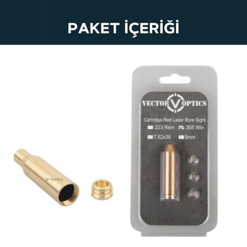 VECTOR OPTICS 308WIN 7mm-08REM Kartuş tipi Kolimatör Dürbün Sıfırlama Lazeri SCBCR-04