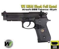 WE M9A1 Black Full Metal Airsoft GBB Tabanca - SİYAH