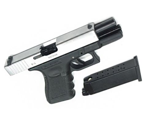 WE G19 GLOCK 19 SILVER GBB AIRSOFT TABANCA