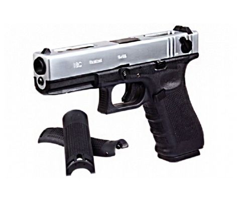 WE GLOCK G18C Gen4 Silver Airsoft Tabanca