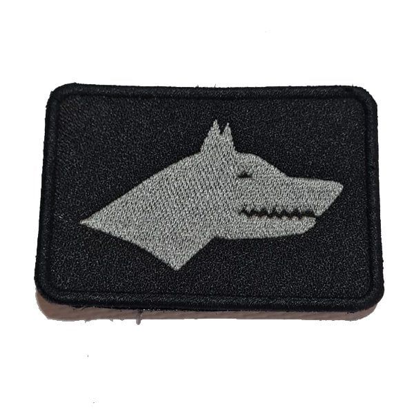 ESKİ TÜRKLER BÖRÜ KURT PATCH - SİYAH-GRİ