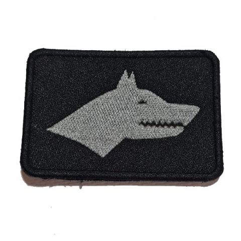 ESKİ TÜRKLER BÖRÜ KURT PATCH - SİYAH-GRİ