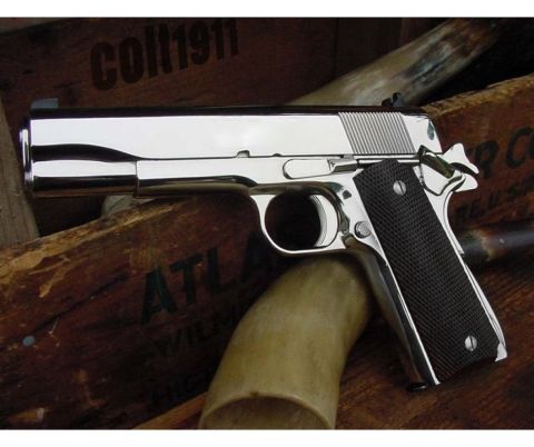 WE COLT 1911 SILVER Siyah Klasik Kabza Airsoft Tabanca