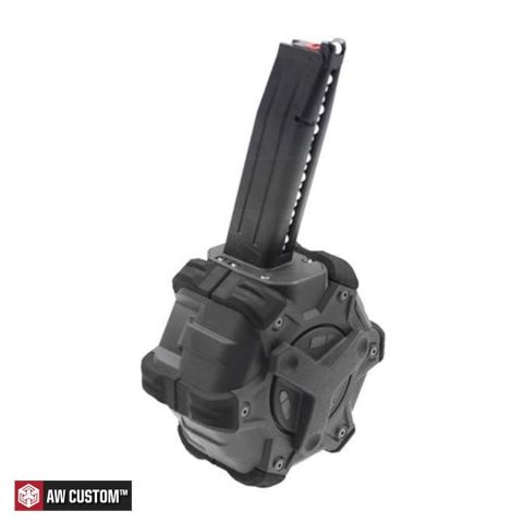 AW Custom HX HiCAPA BLACK 400BB GBB Gas Drum Magazine SIYAH