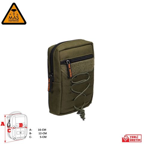 Yardımcı Cep Dikey  Haki-M    MAS-101-10-20-M