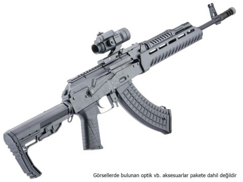 CYMA Tactical AK with M4 CQB Stock Airsoft AEG Tüfek Siyah - CYMA-CM078D