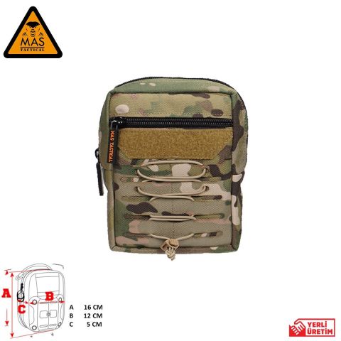 Yardımcı Cep Dikey  Multicam-M  MAS-101-10-30-M