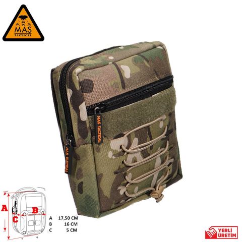 Yardımcı Cep Dikey  Multicam-XL    MAS-101-10-30-XL
