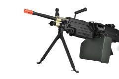A&K Full Metal M249 MKII Airsoft Makinalı AEG Tüfek  Siyah