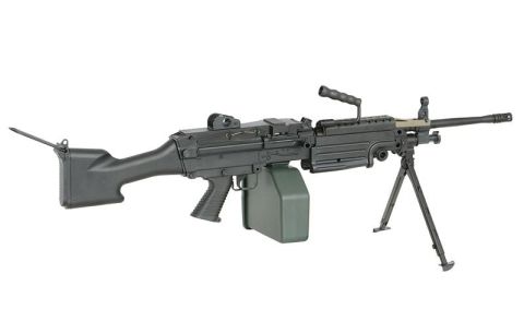 A&K Full Metal M249 MKII Airsoft Makinalı AEG Tüfek  Siyah