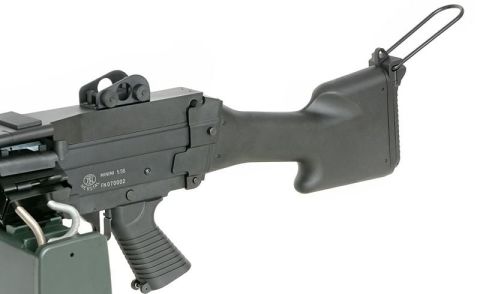 A&K Full Metal M249 MKII Airsoft Makinalı AEG Tüfek  Siyah