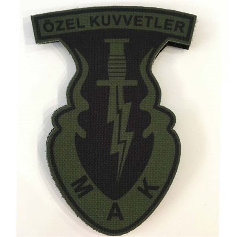 ÖZEL KUVVETLER M.A.K. PATCH ARMA -YESIL