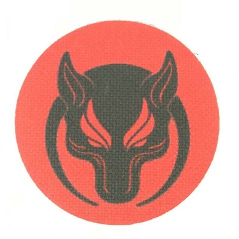 YUVARLAK KIZGIN KURT PATCH ARMA - KIRMIZI