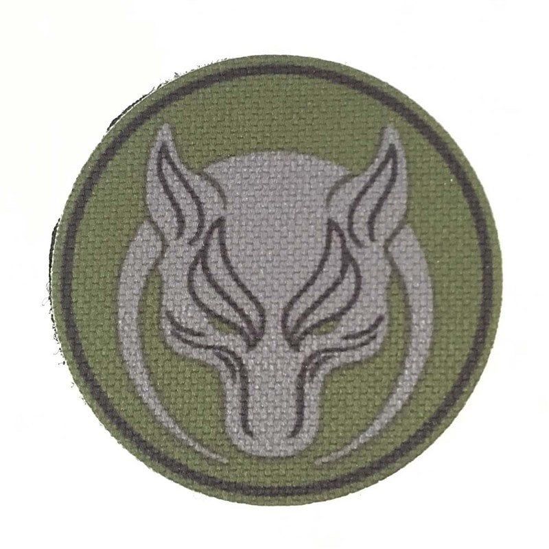 YUVARLAK KIZGIN KURT PATCH ARMA - YEŞİL