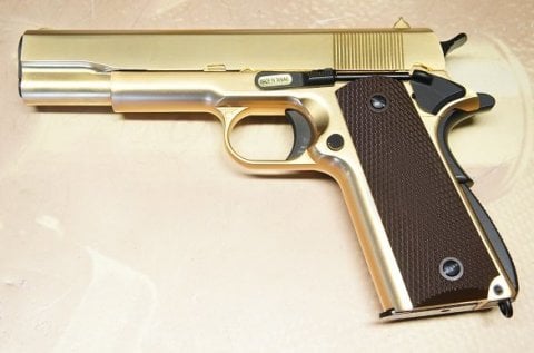 WE M1911 FULL METAL-24K Gold Plated Altın Kaplı Airsoft Tabanca