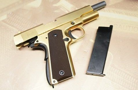 WE M1911 FULL METAL-24K Gold Plated Altın Kaplı Airsoft Tabanca