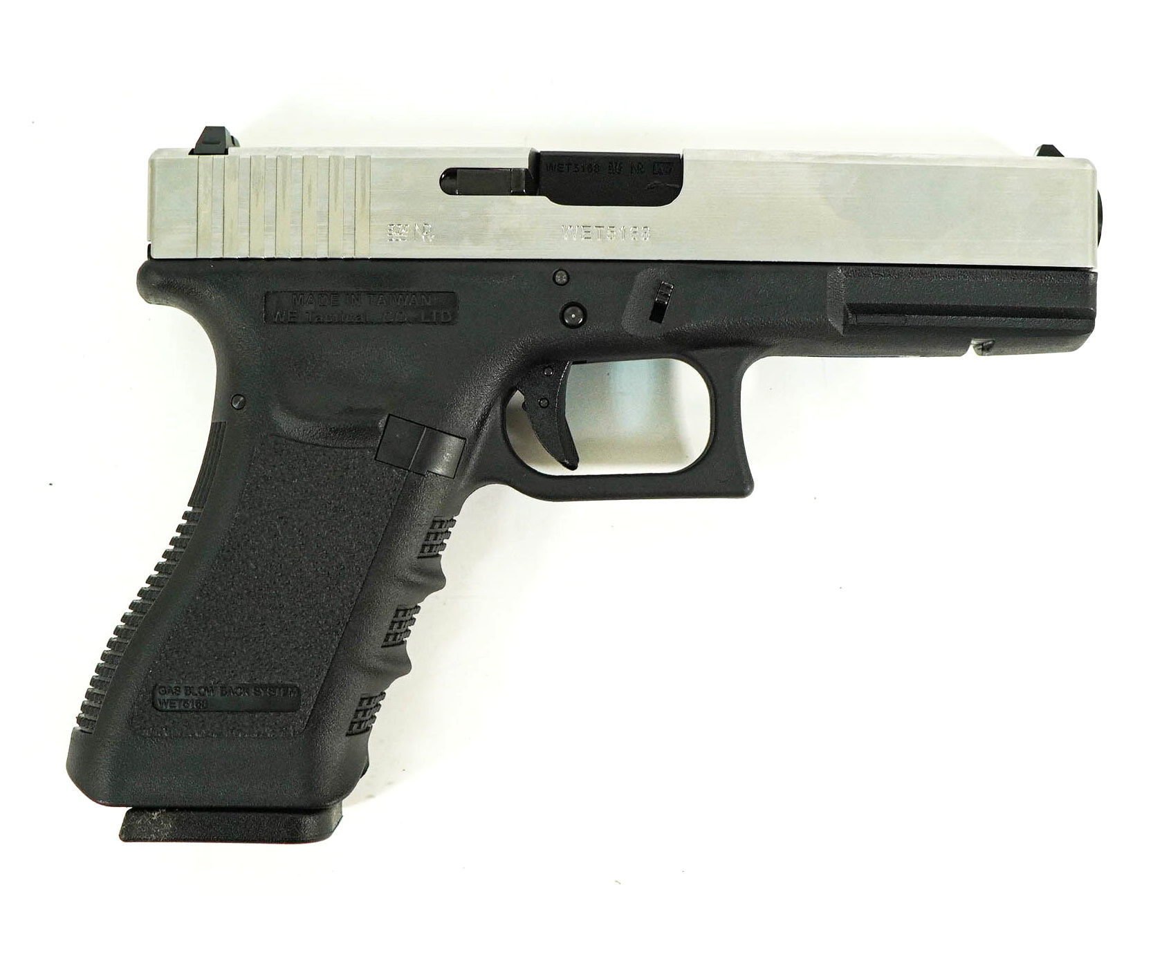 WE G17 GLOCK 17 Gen 3 Silver GBB Airsoft Tabanca