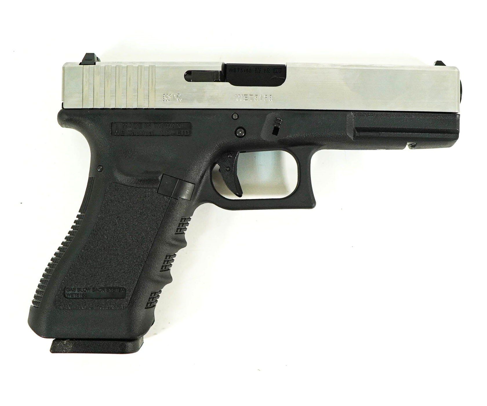 WE G17 GLOCK 17 Gen 3 Silver GBB Airsoft Tabanca