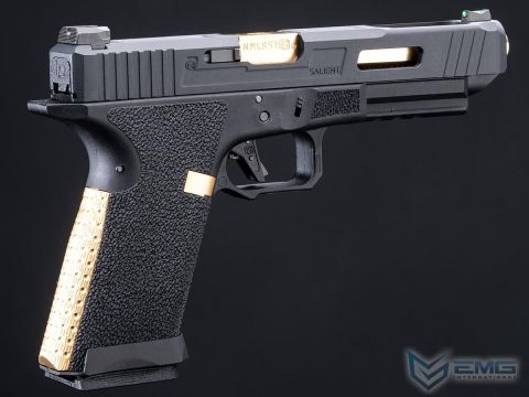 EMG Salient Arms International BLU GBB Airsoft Eğitim Tabancası (Siyah & Gold ) SA-TO0110