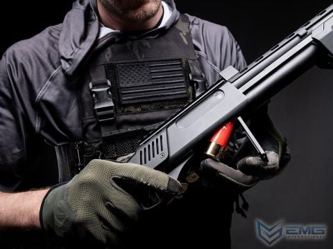 EMG Strike Industries M870 SHOTGUN M-LOK GasBlowback Airsoft Pompalı Tüfek GoldenEagle EMG-8889BK