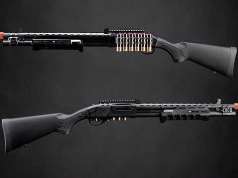 EMG Strike Industries M870 SHOTGUN M-LOK GasBlowback Airsoft Pompalı Tüfek GoldenEagle EMG-8889BK