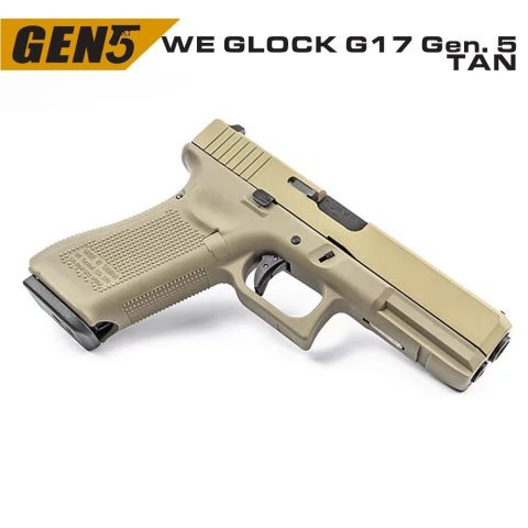 WE GLOCK G17 GEN5 TAN GBB AIRSOFT TABANCA