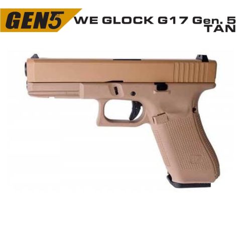 WE GLOCK G17 GEN5 TAN GBB AIRSOFT TABANCA