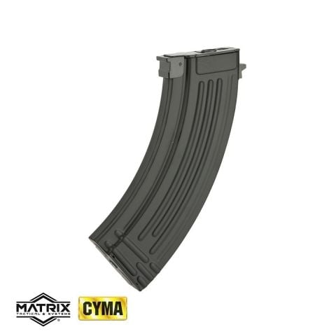 AK Serisi Airsoft AEG Tüfekler için 150BB Full Metal Mid-Cap Sarmasız Şarjör - Siyah