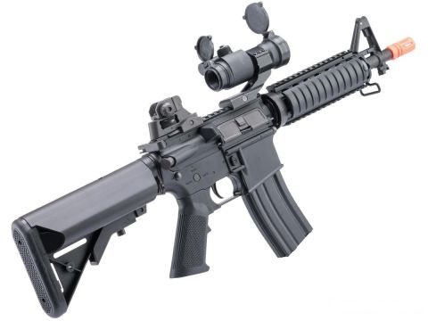 Cybergun Colt Lisanslı M4 CQB-R SOPMOD SIYAH LiPo Ready Metal Gearbox Airsoft Tüfek CYMA OEM