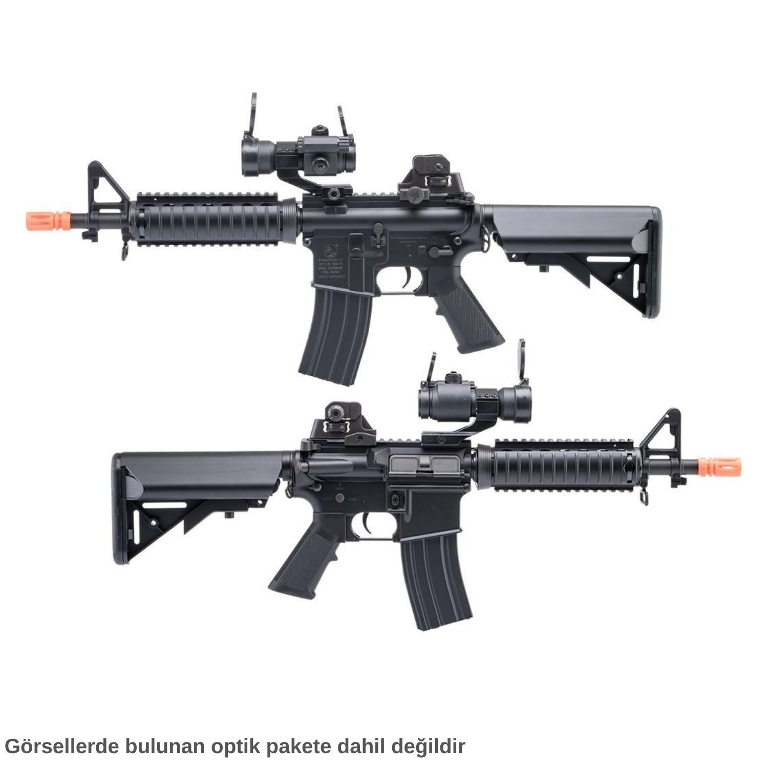 Cybergun Colt Lisanslı M4 CQB-R SOPMOD SIYAH LiPo Ready Metal Gearbox Airsoft Tüfek CYMA OEM