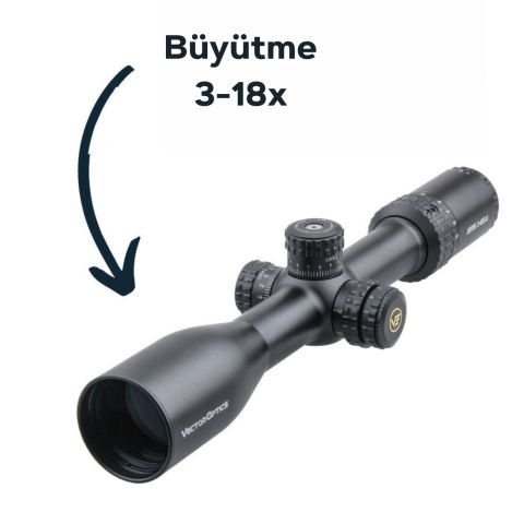 Vector Optics Aston 3-18x44 SFP Tüfek Dürbünü SCOL-23