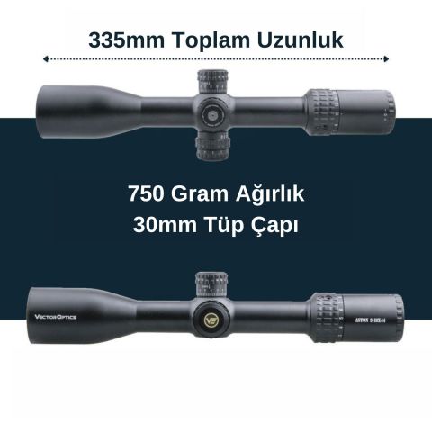 Vector Optics Aston 3-18x44 SFP Tüfek Dürbünü SCOL-23